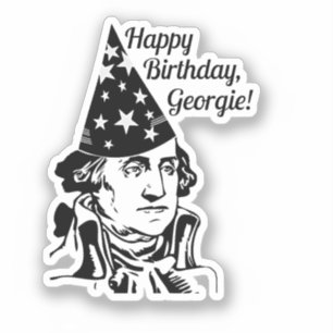 Adesivo O aniversário de George Washington