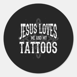 Adesivo O Artista Da Tatuagem Cristã Que Jesus Me Ama E