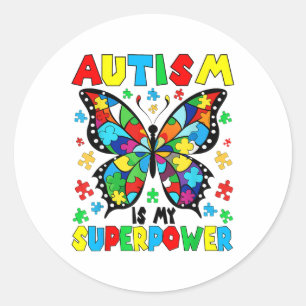 Adesivo O Autismo Da Borboleta É Minha Garota De Autismo D
