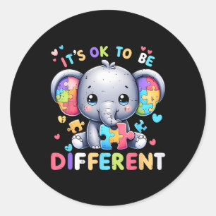 Adesivo O Autismo De Elefante Bonito Está Bem Para Ser Dif
