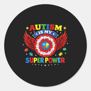 Adesivo O autismo é superpoder conscientização do autismo