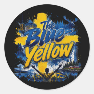 Adesivo O Azul-Amarelo - o apelido da Suécia