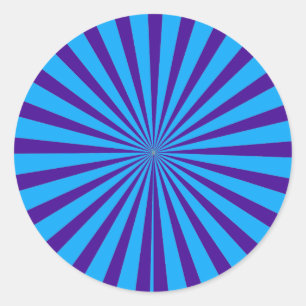 Adesivo O azul de índigo Starburst roxo Sun irradia a