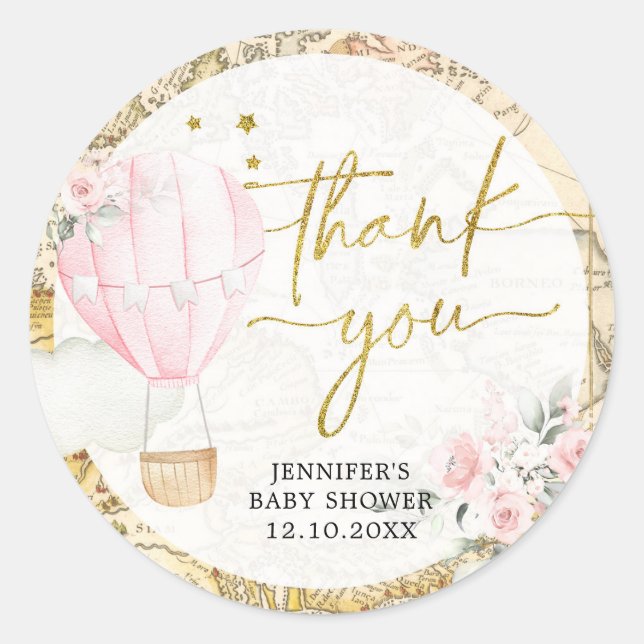 Adesivo O Balão de Ar Rosa não é maravilhoso. (Frente)