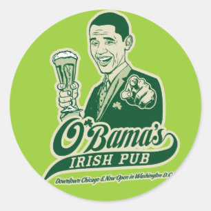 Adesivo O bar irlandês de Obama