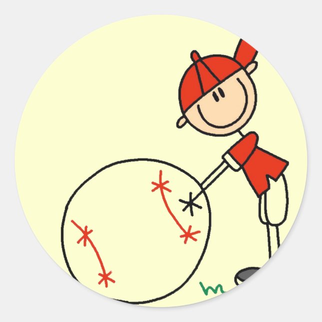 Adesivo O basebol dos meninos personaliza o camiseta e os (Frente)