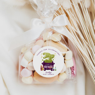 Adesivo O Bebê Do Halloween Está Fazendo Chá de fraldas De