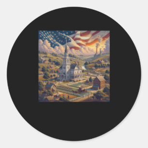 Adesivo O Belo Edifício Americano E O Cloud Sticker