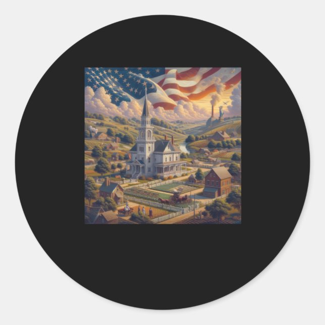 Adesivo O Belo Edifício Americano E O Cloud Sticker (Frente)