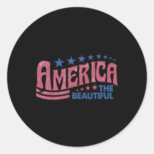 Adesivo O Belo Retro Vintage Americano 4 De Julho