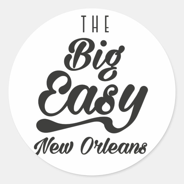 Adesivo O Big Easy New Orleans (Frente)