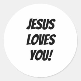 Adesivo O Bold Jesus Te Ama! Cristão Personalizado