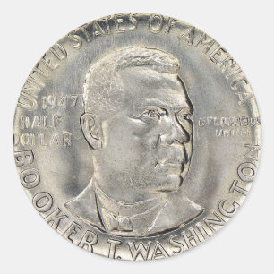 Adesivo O Booker T. Memorial do Washington em Meio Dólar