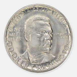 Adesivo O Booker T. Memorial do Washington em Meio Dólar