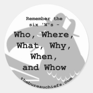 Adesivo O botão de seis W