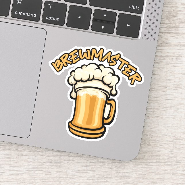 Adesivo O Brewmaster precisa de uma caneca de cerveja (Detalhe)