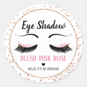 Adesivo O brilho cor-de-rosa da sombra para os olhos