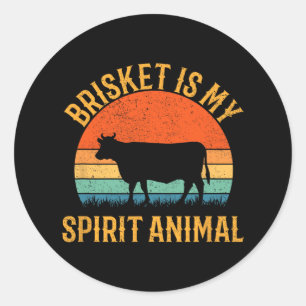 Adesivo O Brisket É O Meu Animal Espirituoso