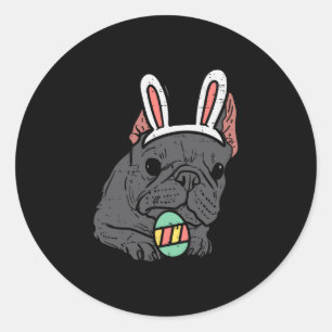 Adesivo O Buldogue Francês Bunny Cute Frenchie Homens de C