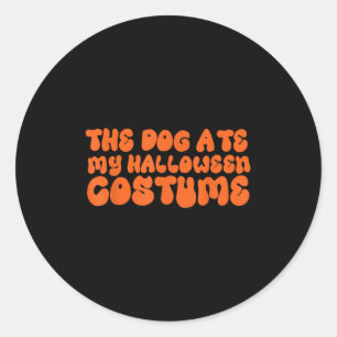 Adesivo O Cachorro Comeu A Minha Figurinha De Halloween