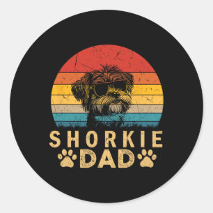 Adesivo O Cachorro do Pai Legal Vintage Shorkie abre camin