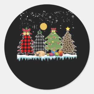 Adesivo o cachorro dorme durante a época de Natal