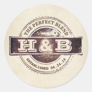 Adesivo O Café De Casamento De Mistura Perfeito