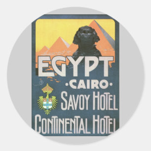 Adesivo O Cairo Egipto - arte do poster das viagens