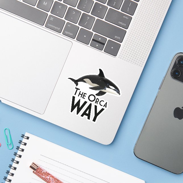Adesivo O Caminho da Orca (Notebook com iPhone)