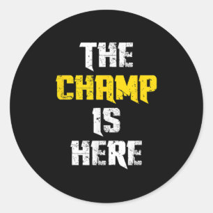 Adesivo O Campeão Está Aqui Campeonato Motivacional Chamon