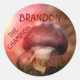 Adesivo O campion com o champignon