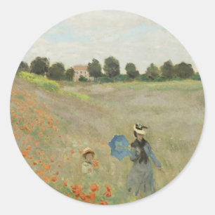 Adesivo O Campo de Papoulas perto de Argenteuil de Claude 