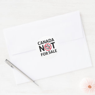 Adesivo O Canadá não é para venda para a Orgulho Patriótic