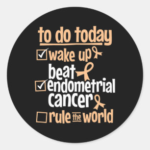 Adesivo O Cancer Endometrial do Bebê Divertido O Mundo - S