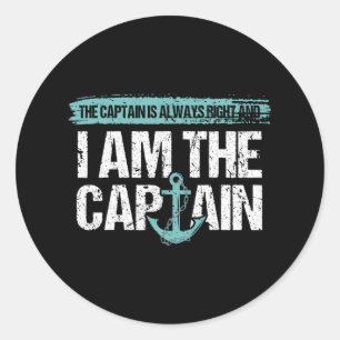 Adesivo O Capitão Está Sempre Certo - Gif de Capitão de Bo