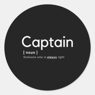 Adesivo O Capitão Está Sempre Certo - Marinha Mercante