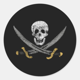 Adesivo O Capitão Jack Rackham, Jolly Roger Pirate Flag