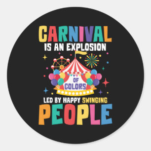 Adesivo O Carnaval É Uma Explosão De Cores