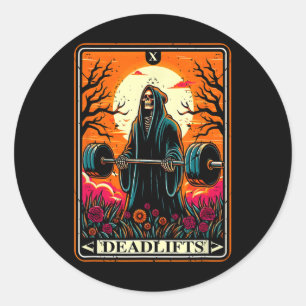 Adesivo O Cartão Tarot Horror Eleva A Ocupação Da Morte