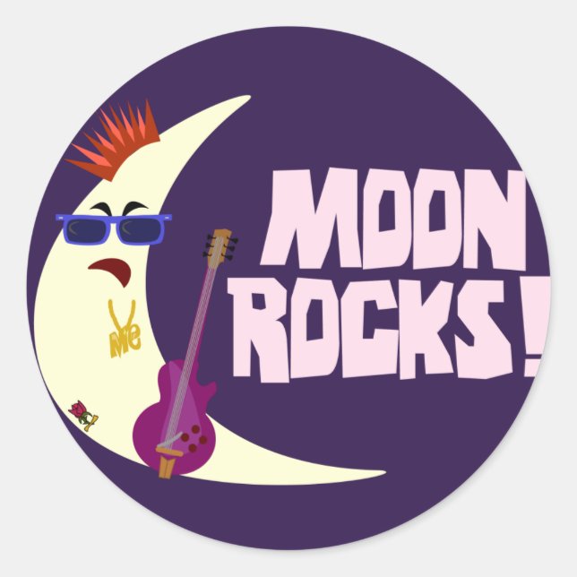 Adesivo O Cartoon Moon Rocks (Frente)