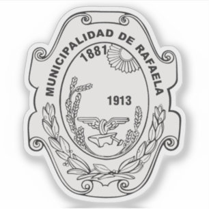 Adesivo O casaco de armas de Rafaela (Papais noeis Fe), Ar