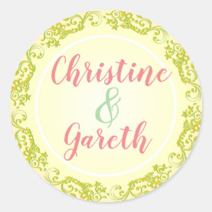 Adesivo O Casal Feliz. Dois Nomes em um