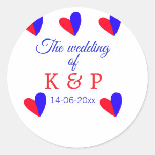 Adesivo O casamento de adicionar nome de casal data da car