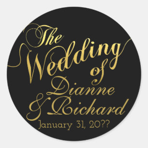 Adesivo o casamento de... nossos nomes