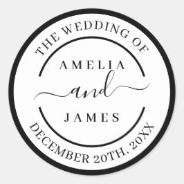 Adesivo O Casamento do Script Moderno