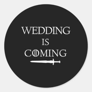 Adesivo O Casamento Está Chegando Engraçado Paródia Dizend