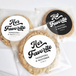 Adesivo O casamento favorito de Disco Branco e Preto