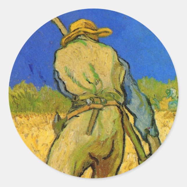 Adesivo O Ceifeiro (após Millet) por Vincent van Gogh (Frente)