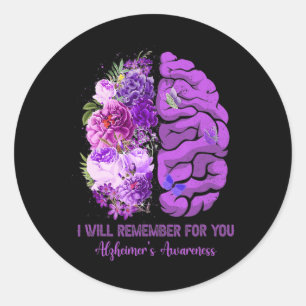 Adesivo O Cérebro Lembra-Se De Você Alzheimerheimer Sensib