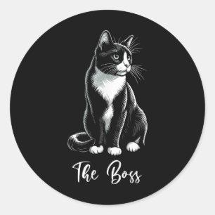 Adesivo O Chefe Tuxedo Gato do Lover Kitten Tuxedo Proprie
